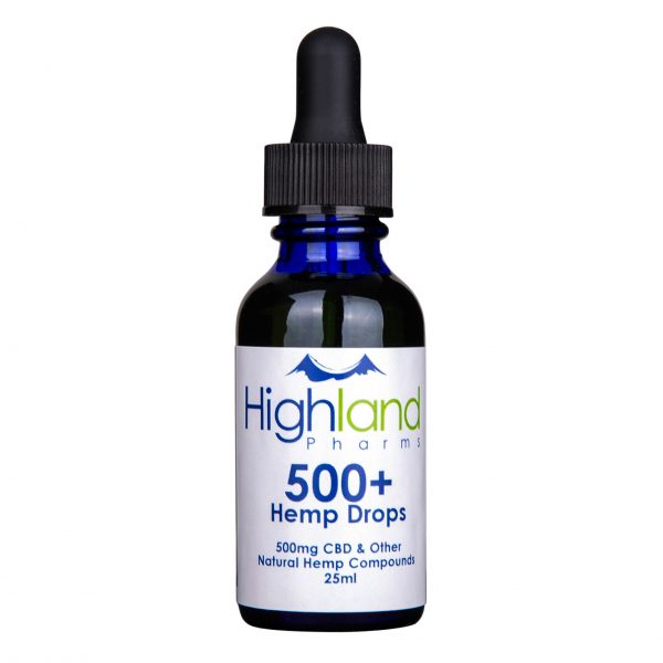 Highland Pharms 500mg CBD Hemp Oil Drops